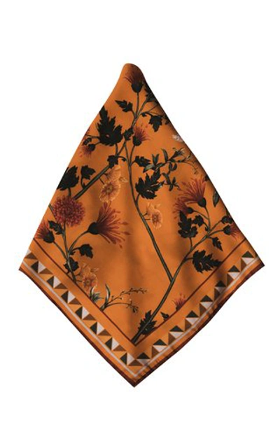 Shop Andres Otalora Women's Aby Large Printed Scarf In Orange