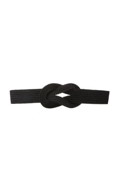 Shop Alberta Ferretti Twisted Rope Belt In Neutral