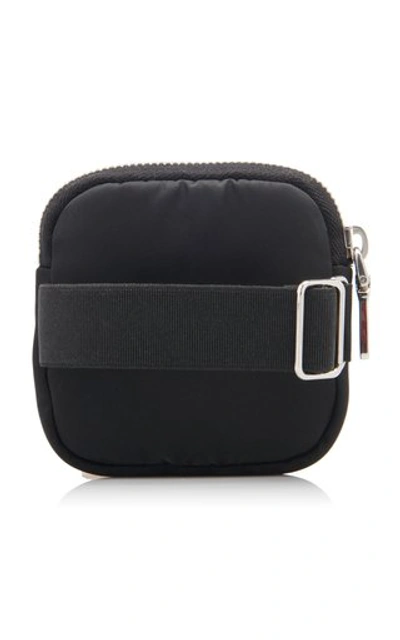 Shop Prada Logo-detailed Nylon Pouch In Black