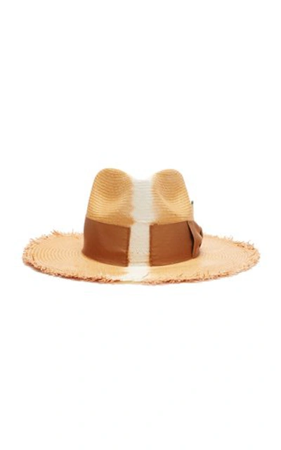 Shop Nick Fouquet Rayon Straw Hat In Neutral
