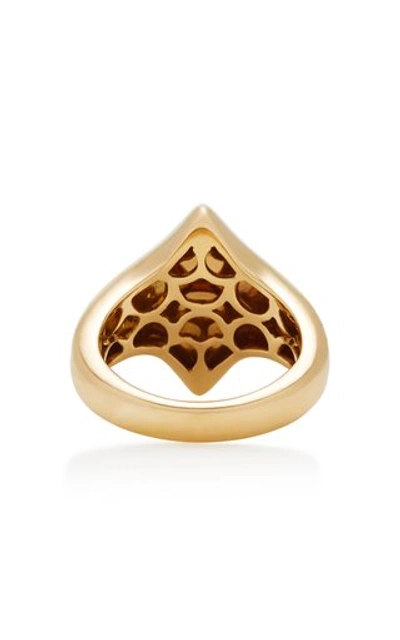 Shop Ilana Ariel Adina 18k Gold Diamond Signet Ring
