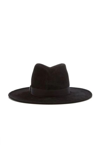 Shop Gigi Burris Jeanne Velour Felt Hat In Black