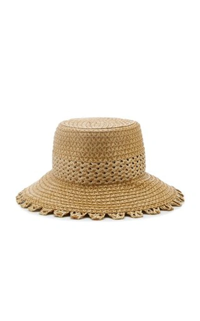 Shop Eric Javits Squishee Mita Woven Hat In Neutral