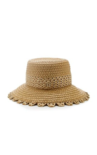 Shop Eric Javits Squishee Mita Woven Hat In Neutral