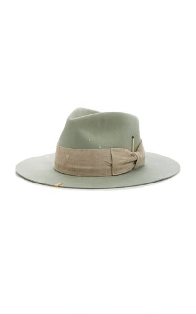 Shop Nick Fouquet Santa Lucia Wide-brim Felt Hat In Blue