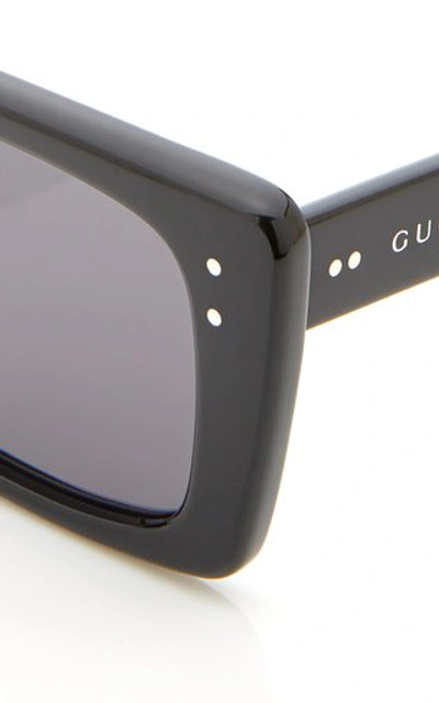Shop Gucci Two-tone Square-frame Acetate Sunglasses In Black