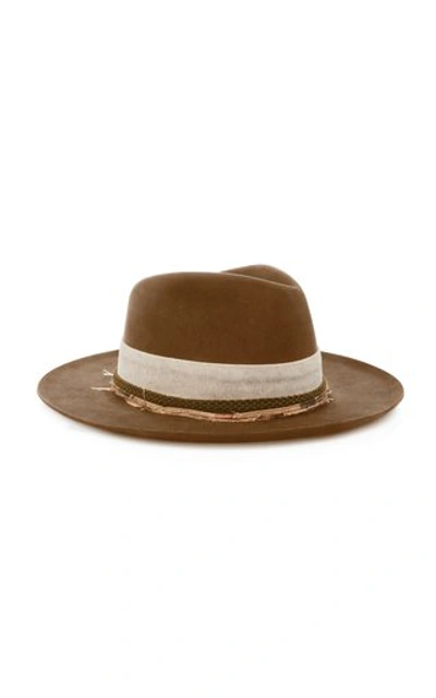 Shop Nick Fouquet Esalen Wide-brim Felt Hat In Brown