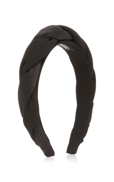 Shop Sophie Buhai Classic Twisted Silk Headband In Neutral