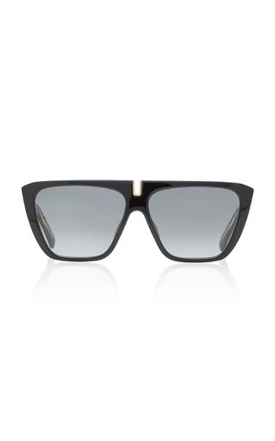 Shop Givenchy Oversized Acetate Square-frame Sunglasses In Black