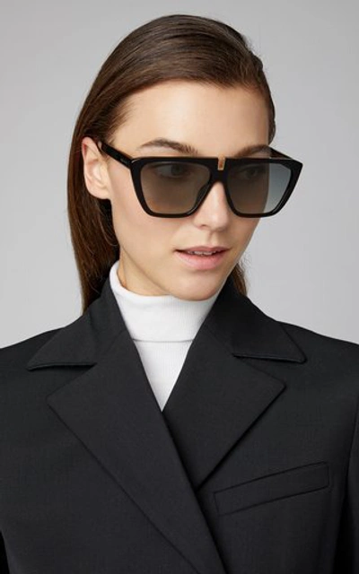 Shop Givenchy Oversized Acetate Square-frame Sunglasses In Black