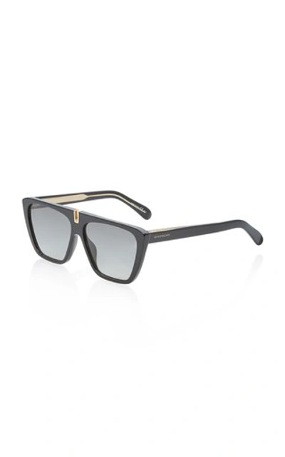 Shop Givenchy Oversized Acetate Square-frame Sunglasses In Black