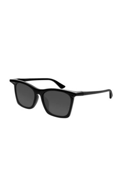 Shop Balenciaga Women's Rim Square-frame Acetate Sunglasses In Black