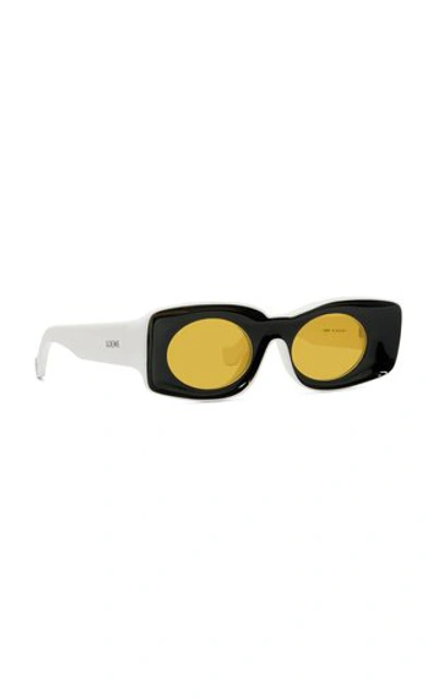 Shop Loewe Paula's Ibiza Square-frame Acetate Sunglasses In Black