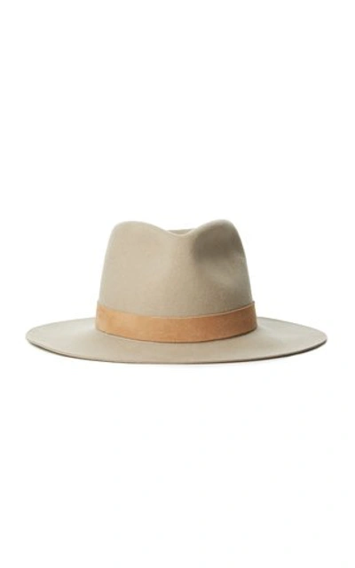 Shop Janessa Leone Ross Wool Fedora In Neutral