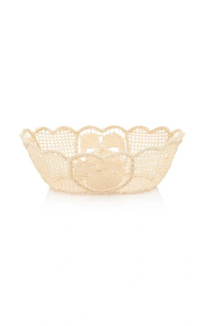 Moda Domus Set-of-3 Nesting Raffia Bowls In Neutral