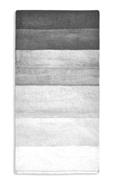 Shop Summerill & Bishop Shades Of Light Set-of-four Printed Linen Napkins In Grey