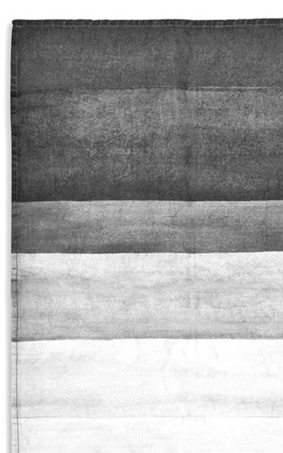 Shop Summerill & Bishop Shades Of Light Set-of-four Printed Linen Napkins In Grey