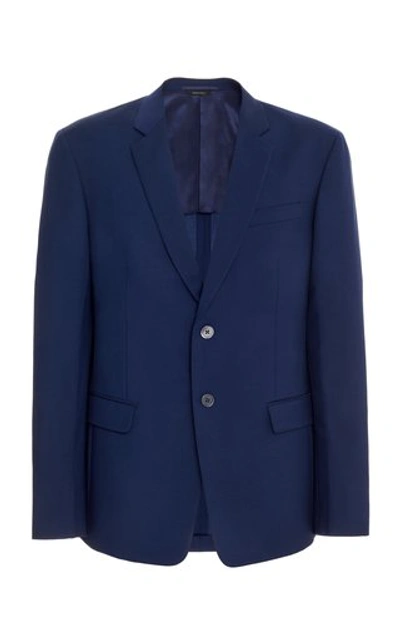 Shop Prada Wool And Mohair Suit In Blue