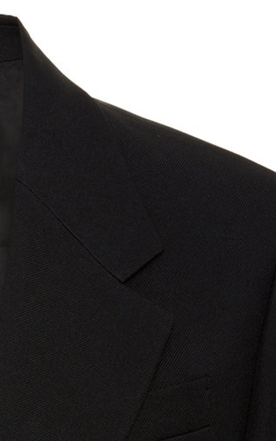 Shop Prada Slim-fit Wool Blazer In Black
