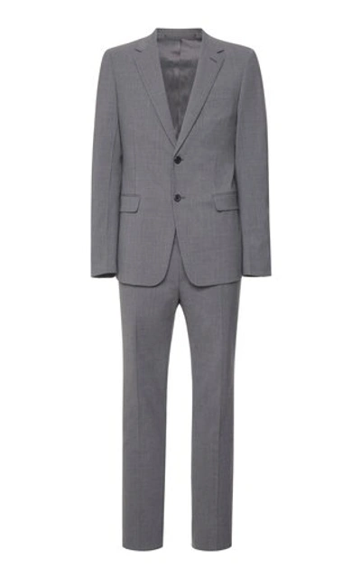 Shop Prada Wool Suit In Grey