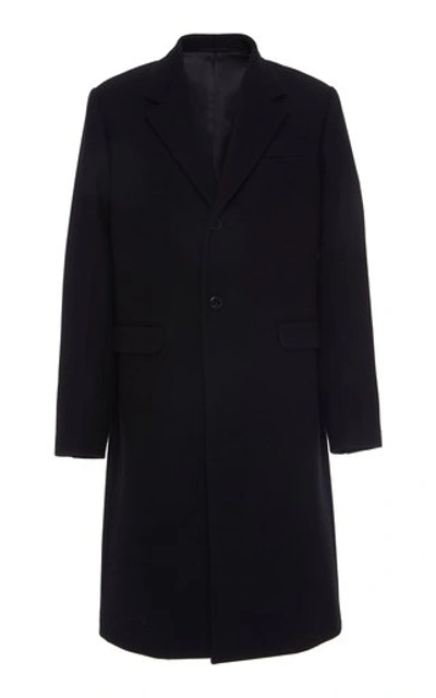 Shop Prada Wool Coat In Black