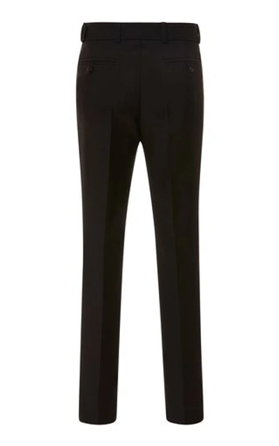 Shop Prada Summer Kid Slim-fit Mohair-blend Pants In Black