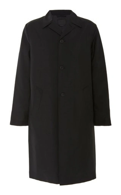 Shop Prada Mohair Coat In Black