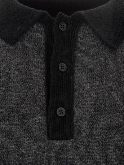 Shop Loewe Polo Collar Oversize Sweater In Multi