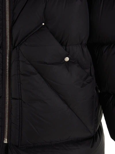 Shop Rick Owens Oversized Puffer Coat In Black