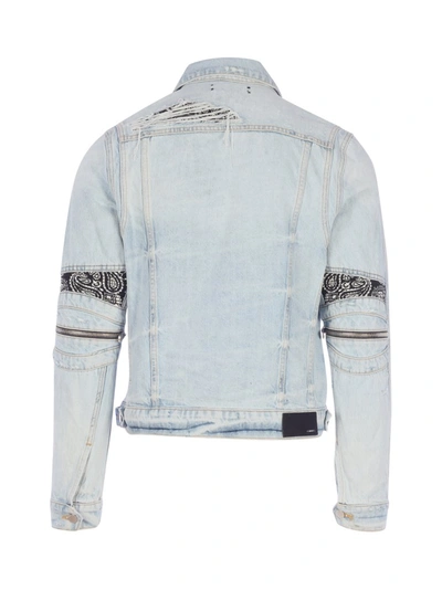 Shop Amiri Mx2 Denim Jacket In Blue