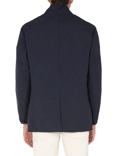 Shop Brunello Cucinelli Reversible Jacket In Blue
