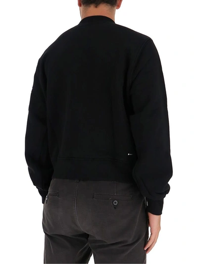 Shop Amiri Logo Print Sweatshirt In Black
