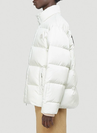 Shop Gucci Think/thank Down Jacket In White