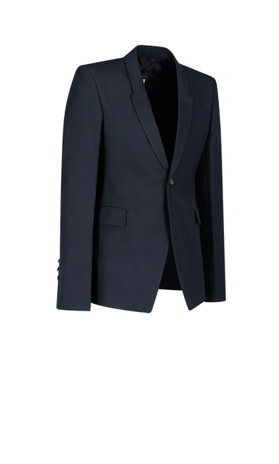 Shop Rick Owens Tailored Blazer In Black