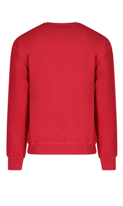 Shop Jw Anderson Logo Embroidered Sweatshirt In Red
