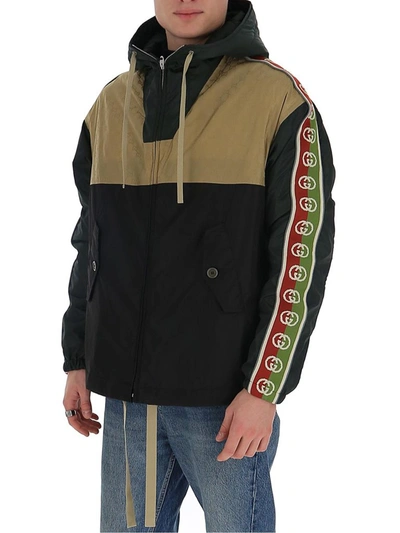 Shop Gucci Gg Jacquard Jacket In Multi
