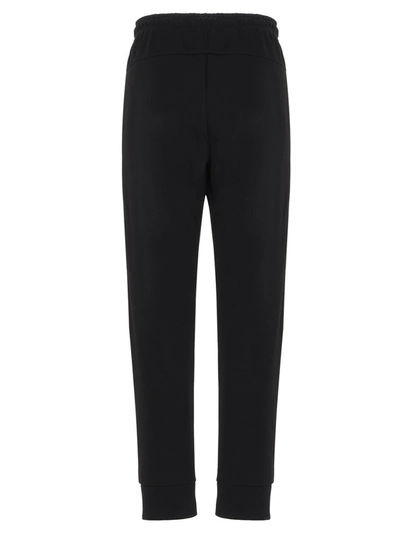 Shop Fendi Ff Appliqué Jogger Pants In Black