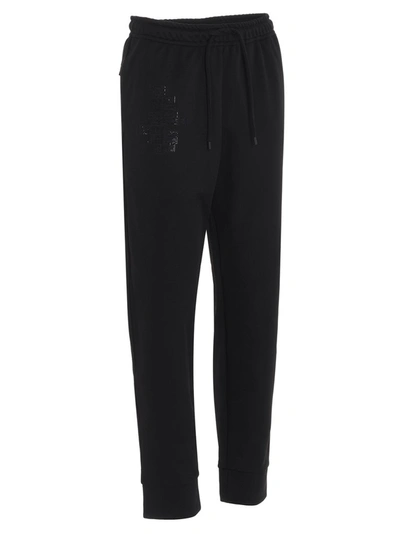 Shop Fendi Ff Appliqué Jogger Pants In Black