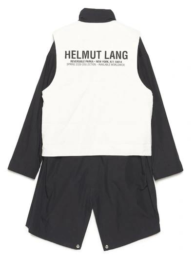 Shop Helmut Lang Reversible Parka Coat In Black