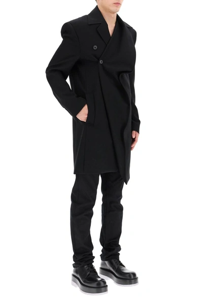 Shop Y/project Twisted Coat In Black