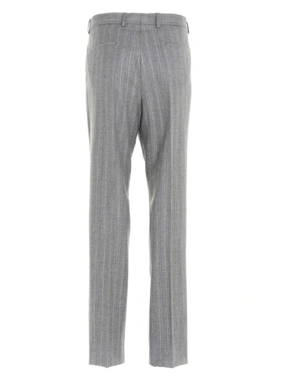 Shop Brunello Cucinelli Pinstriped Suit In Grey