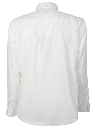 Shop Thom Browne Tailored Logo Patch Shirt In White