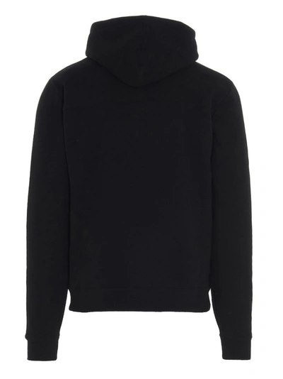 Shop Saint Laurent 50s Signature Hoodie In Black