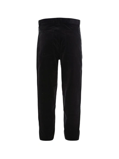 Shop Comme Des Garçons Shirt Patchwork Trousers In Black