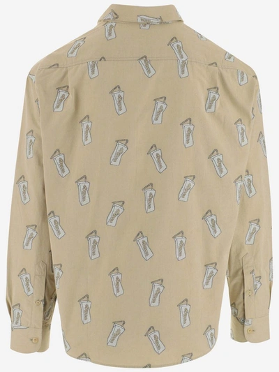 Shop Jacquemus La Chemise Simon Shirt In Beige