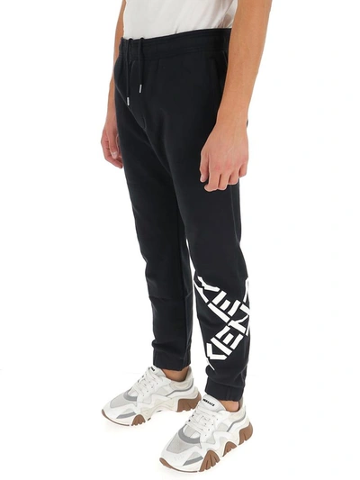 Shop Kenzo Sport X Logo Track Pants In Black