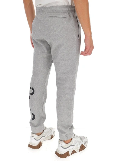 Shop Kenzo Logo Printed Track Pants In Grey