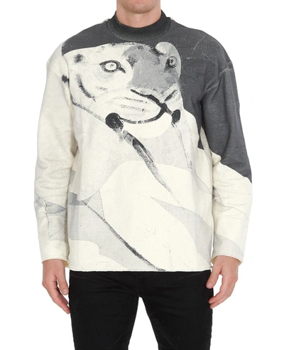 Shop Kenzo Maxi Tiger Print Sweatshirt In Multi