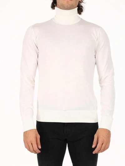 Shop Dolce & Gabbana Turtleneck Knit Jumper In White