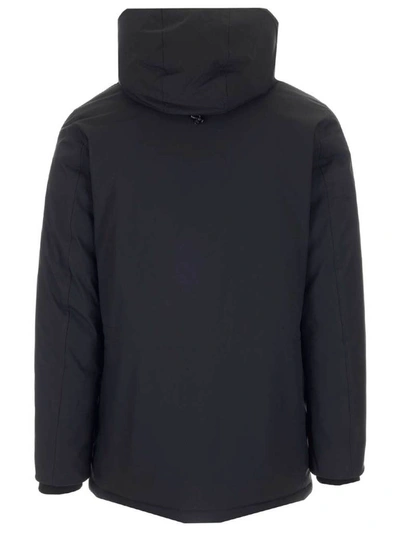 Shop Woolrich Hooded Arctic Parka Coat In Black